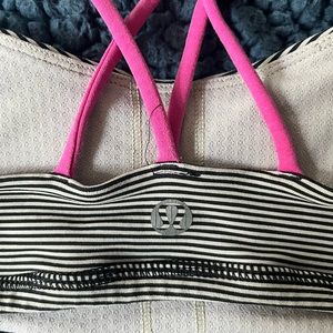 Lululemon Striped Sports Bra Size 6